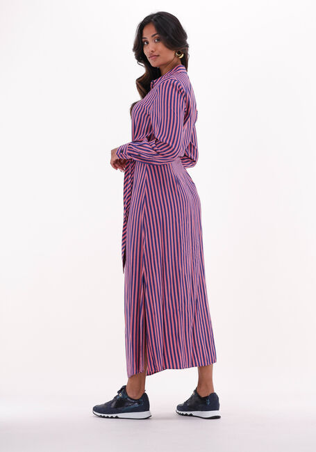 TOMMY HILFIGER Robe maxi VISCOSE LONG SHIRT DRESS LS en rose - large