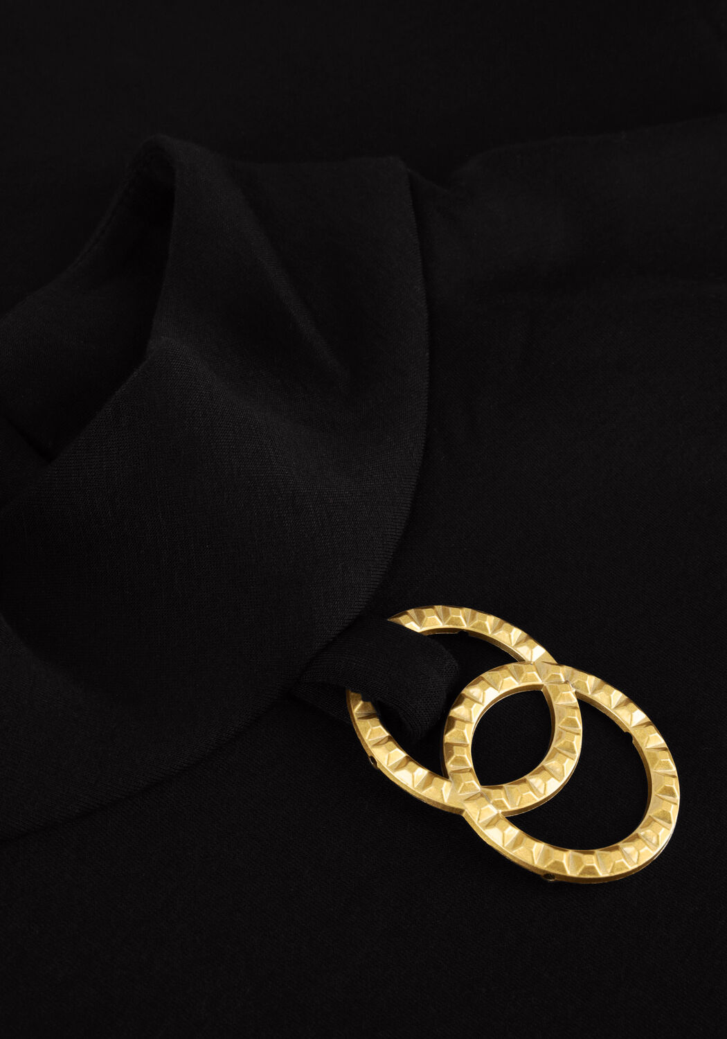 Zwarte ANA ALCAZAR Coltrui TURTLENECK TOP - large