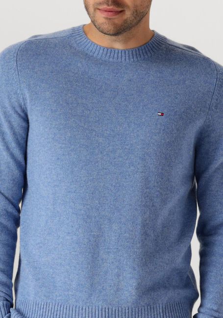 Blauwe TOMMY HILFIGER Trui LAMBSWOOL CREW NECK - large
