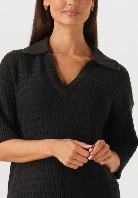 Zwarte Y.A.S. Midi jurk YASCIBYL 2/4 LONG KNIT DRESS - large