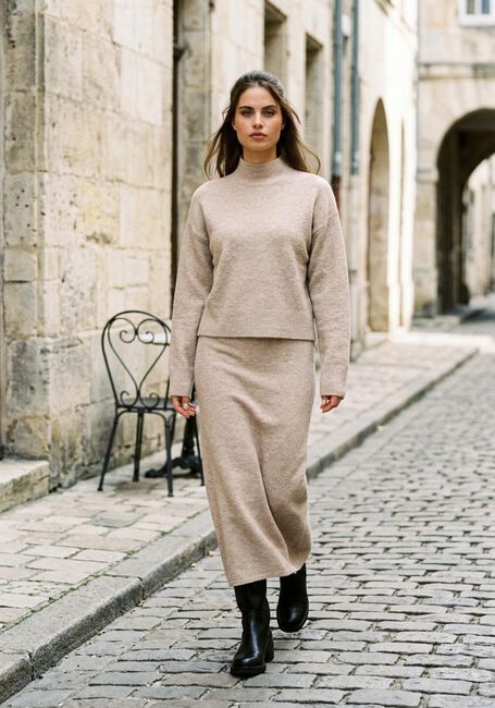 NEO NOIR Pull PAULA KNIT BLOUSE en beige - large