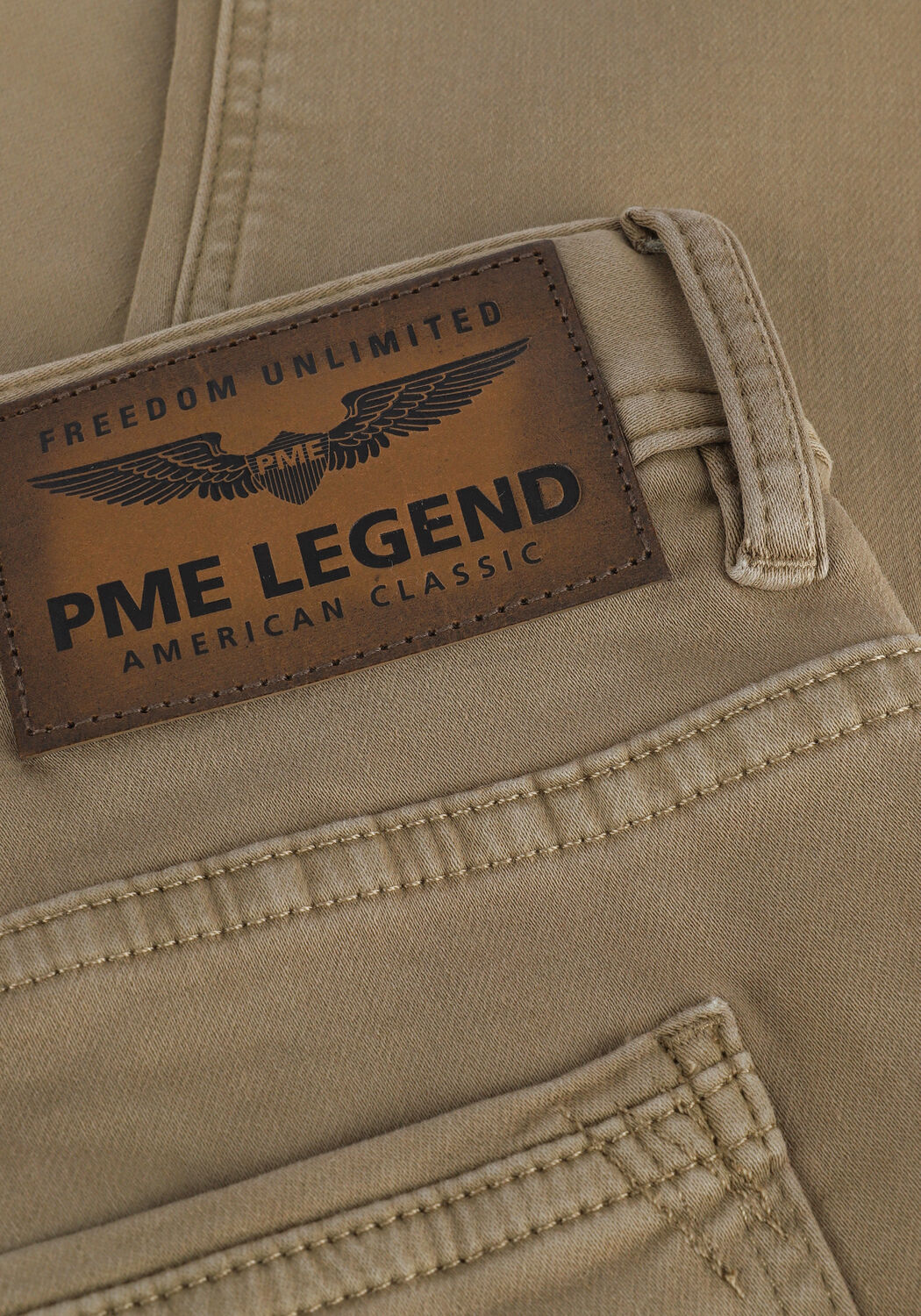 PME LEGEND Slim fit jeans TAILWHEEL COLORED SWEAT Kaki Omoda
