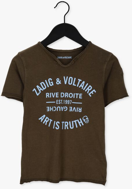 Khaki ZADIG & VOLTAIRE T-shirt X25336 - large
