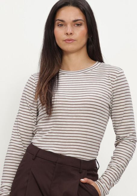 Bruine AIMEE THE LABEL Tops & T-shirts ZENOLUCAW6 STRIPED LS - large