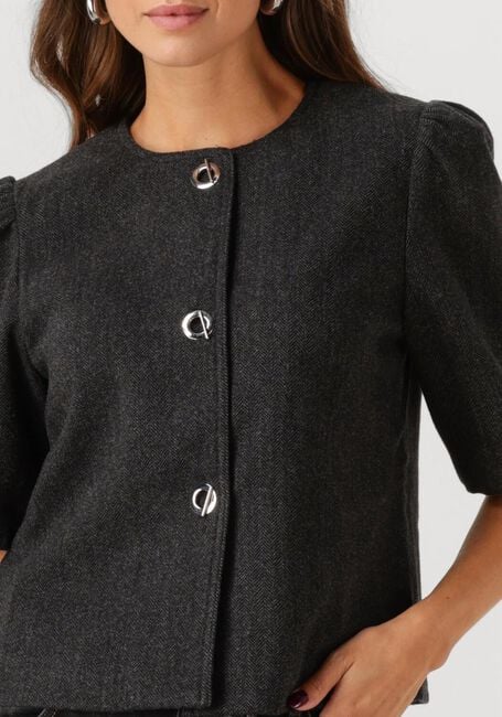 Donkergrijze NEO NOIR Blazer XANTHE HERRINGBONE BLAZER - large