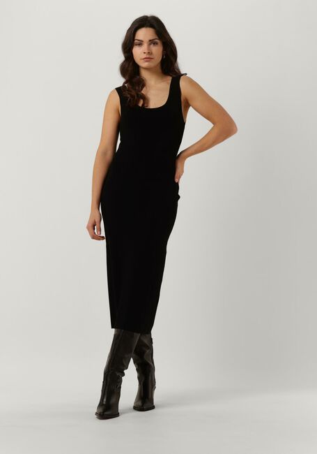 Zwarte DRYKORN Midi jurk SEVERE - large