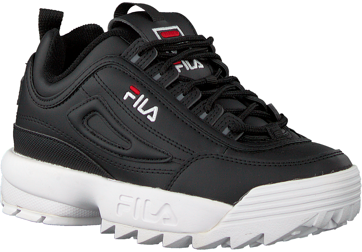 zwarte fila schoenen