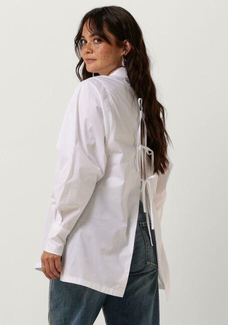 VANILIA Blouse POPLIN LACES SHIRT en blanc - large