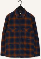 Donkerblauwe G-STAR RAW Overshirt CHECK ZIP REG OVERSHIRT Donkerblauwe G-STAR RAW Overshirt CHECK ZIP REG OVERSHIRT - medium