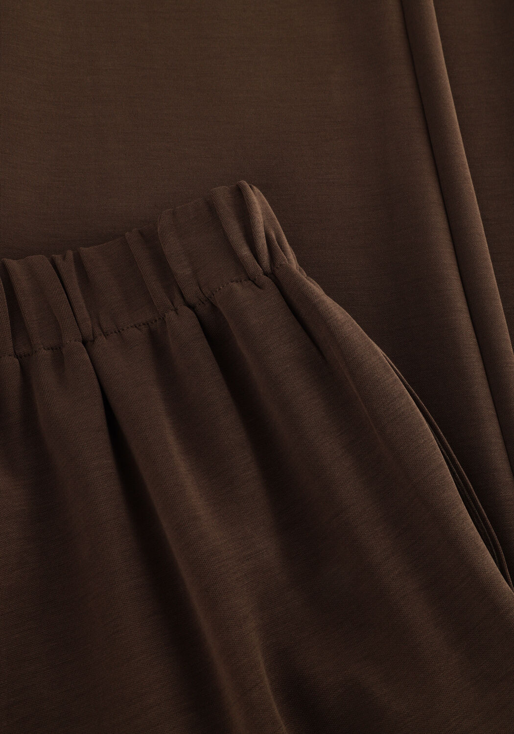 SELECTED WOMEN SLFTENNY RELAXED PANTS Pantalons en marron - large