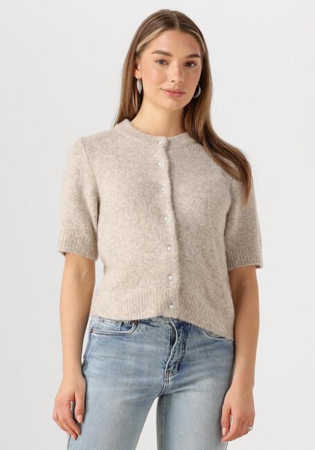 MY ESSENTIAL WARDROBE Gilet ELLIEMW KNIT CARDIGAN SS en beige - large