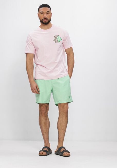 Roze SHIWI Polo / T-shirt LIAM REGULAR FIT PAINTED CORAL T-SHIRT - large