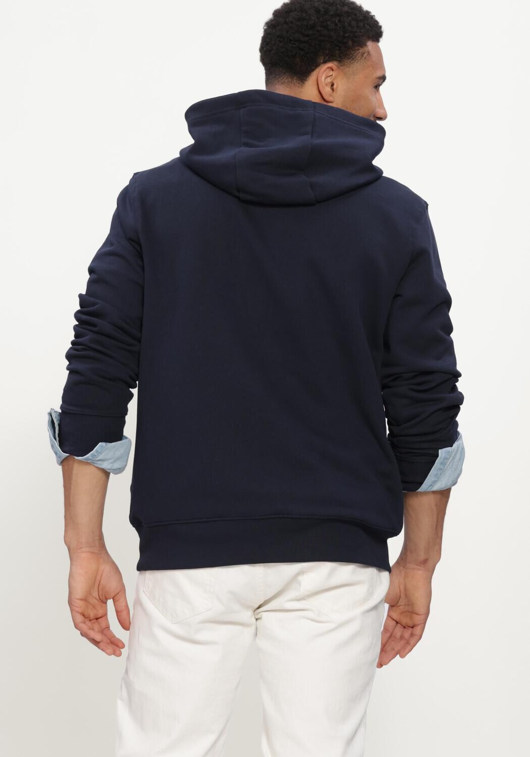 Donkerblauwe TOMMY HILFIGER Sweater NAUTICAL GRAPHIC HOODIE - large
