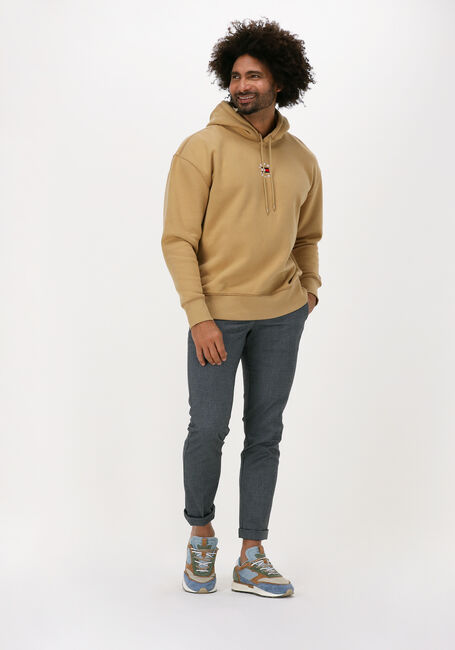 TOMMY JEANS Chandail TJM TINY TOMMY CIRCULAR HOODIE Kaki - large