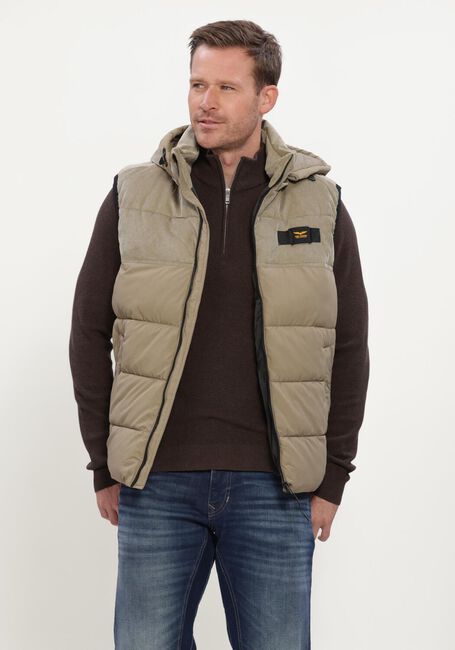 PME LEGEND Veste sans manches BODYWARMER GOBBLER BW MIX FABRIC Sable - large
