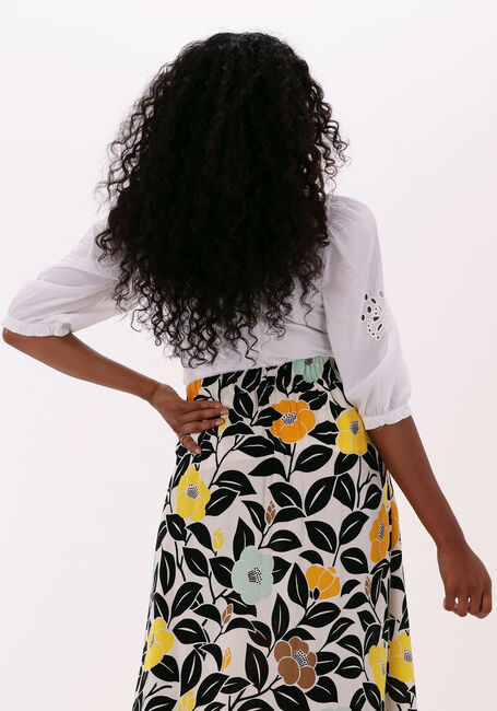 JANSEN AMSTERDAM Haut TOP WITH EMBROIDERY ON SLEEVE Blanc - large