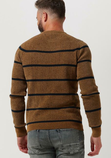 CAST IRON Pull R-NECK REGULAR FIT CHENILLE COTTON PLATED en camel - large