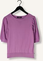Paarse JANSEN AMSTERDAM Top K136 KNITTED TOP 3/4 PUFFED SLEEVE Paarse JANSEN AMSTERDAM Top K136 KNITTED TOP 3/4 PUFFED SLEEVE - medium