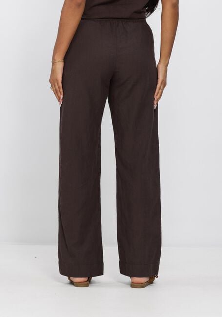 NEO NOIR Pantalon large SONAR LINEN PANT en marron - large