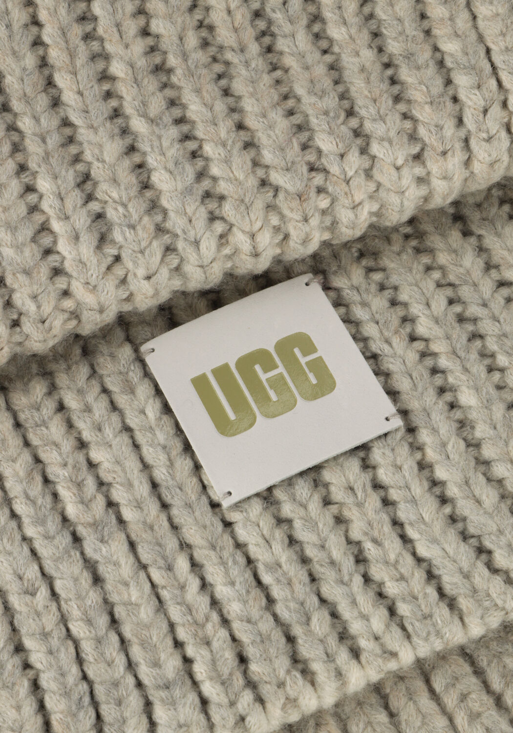 UGG CHUNKY RIB BEANIE KNIT POM SET Bonnet Gris clair - large