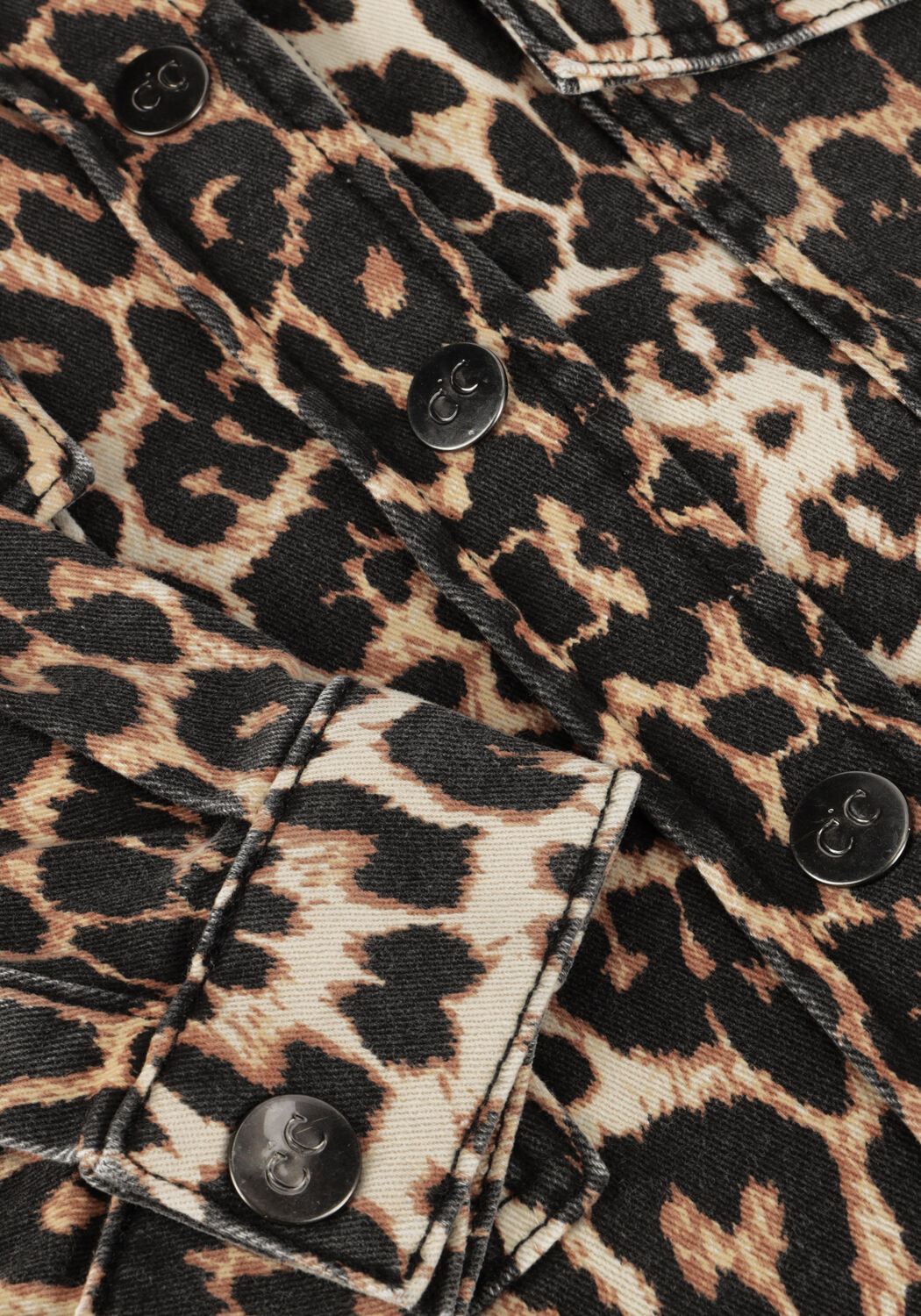 CO'COUTURE LEOCC DENIM CROP SHIRT Blouses en marron - large