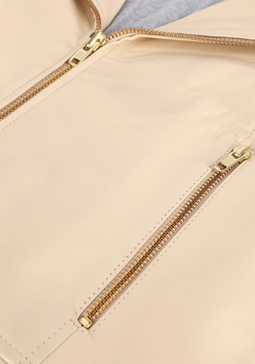 EST'SEVEN Veste en cuir EST&rsquo;BIKER CHARLEY Sable - large