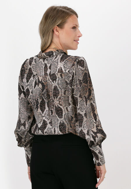 Beige SUMMUM  BLOUSE ANIMAL VISCOSE - large
