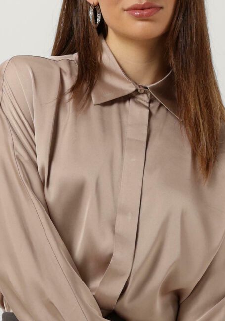 ACCESS SATIN SHIRT Blouses en bronze - large