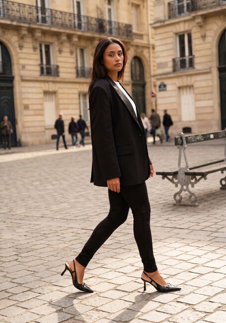 ALIX THE LABEL Blazer LADIES WOVEN OVERSIZED MIX BLAZER en noir - large