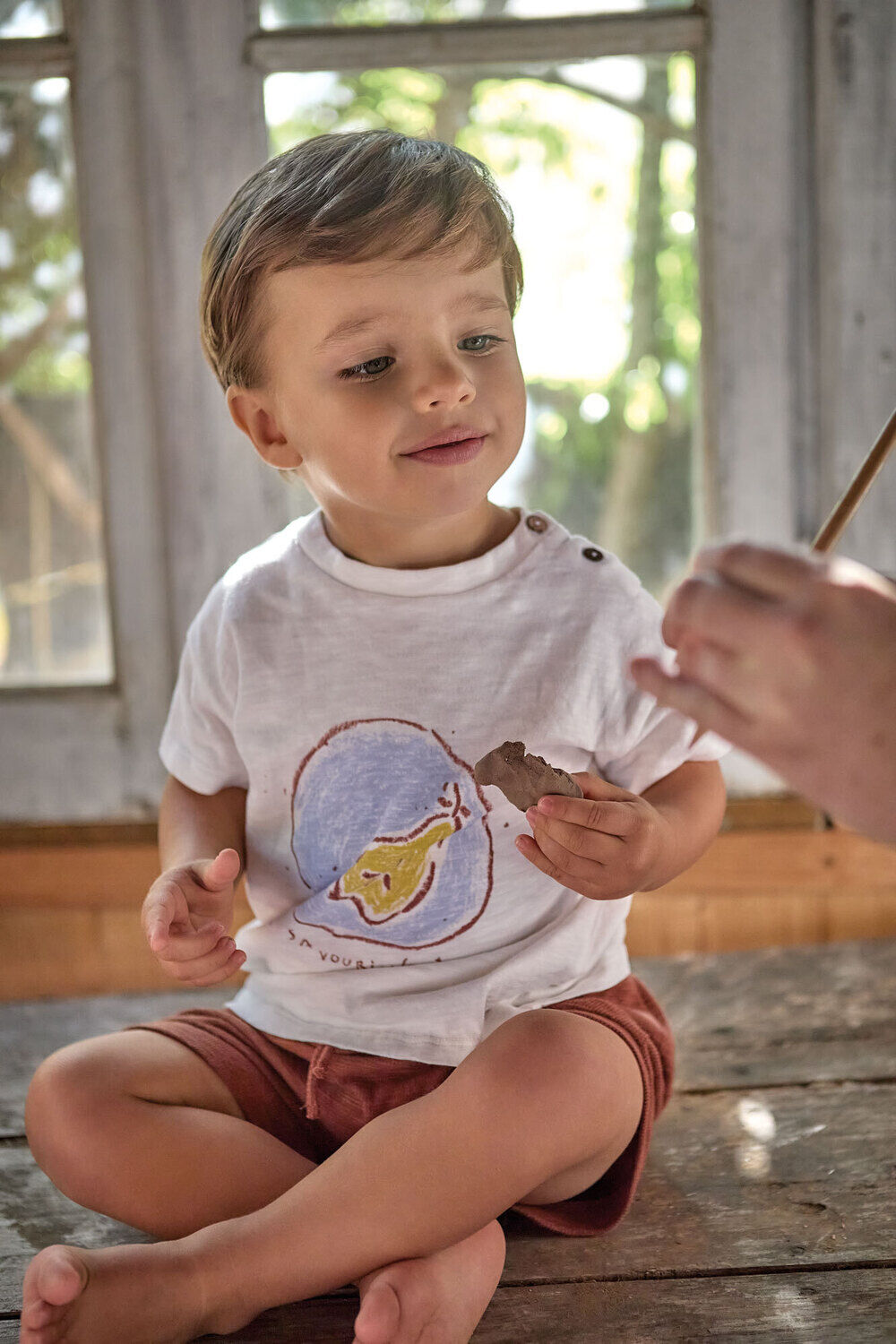 PLAY UP T-shirt FLAME JERSEY T-SHIRT en blanc - large