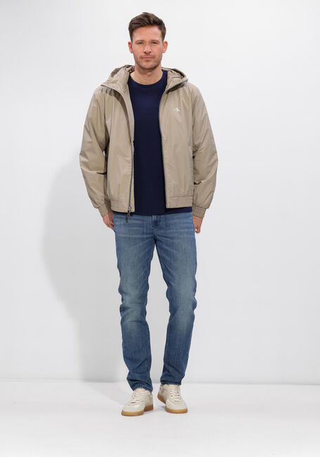 CALVIN KLEIN Jack LS HOODED RIPSTOP HARRINGTON JKT en beige - large