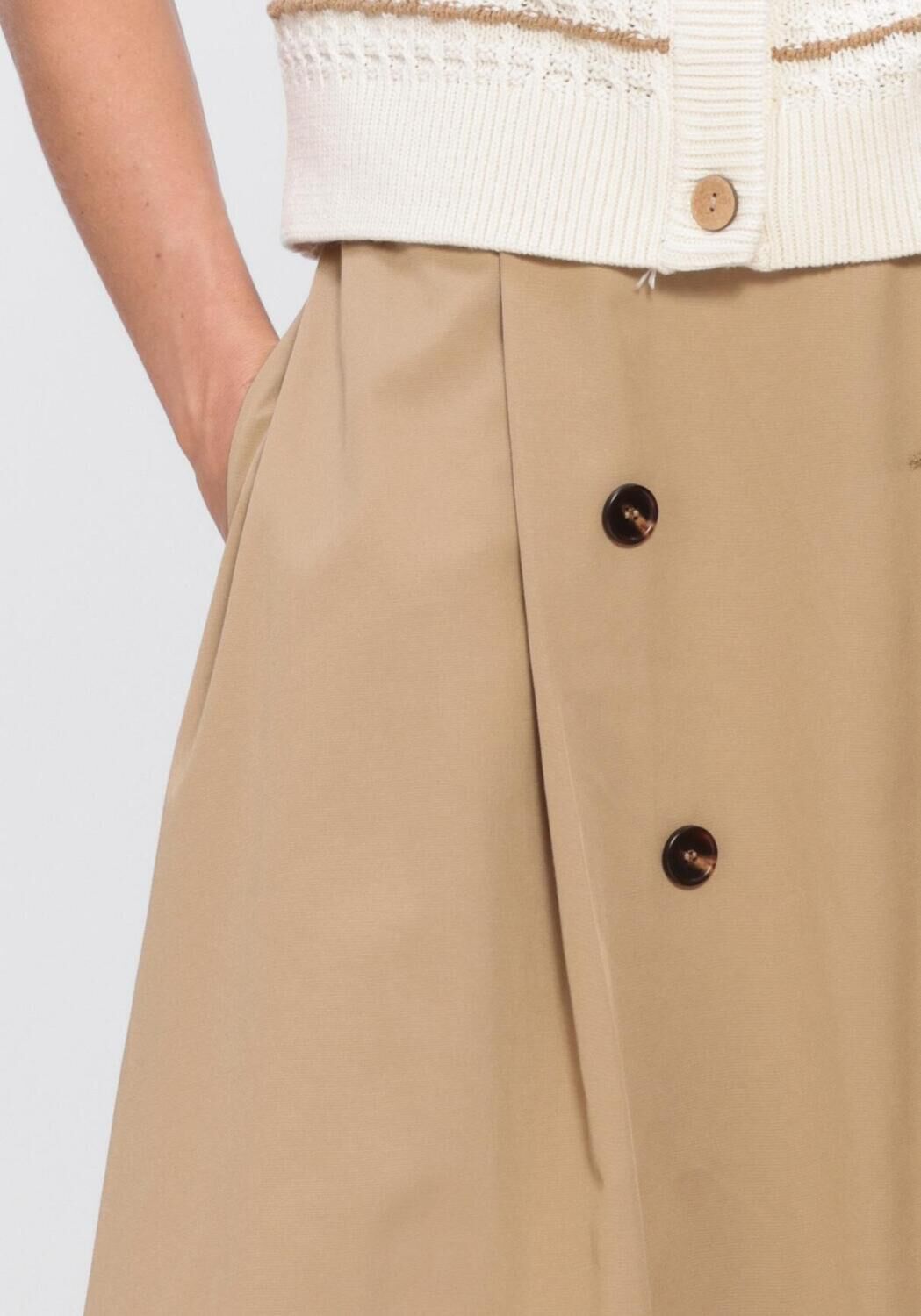 Y.A.S. YASTIMALA HW LONG TRENCH SKIRT Jupes en camel - large