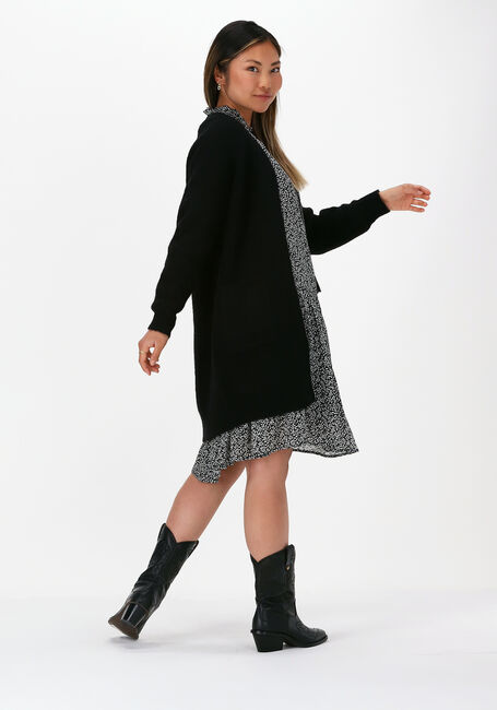 Zwarte SELECTED FEMME Vest SLFLULU LS KNIT LONG CARDIGAN - large