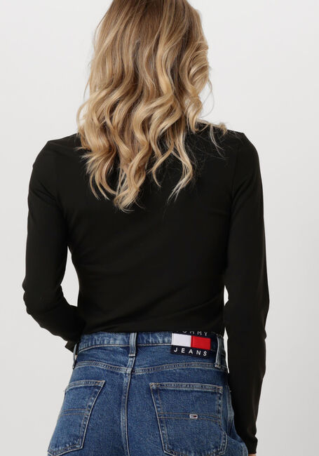TOMMY JEANS Col roulé TJW SLIM BADGE MOCKNECK en noir - large