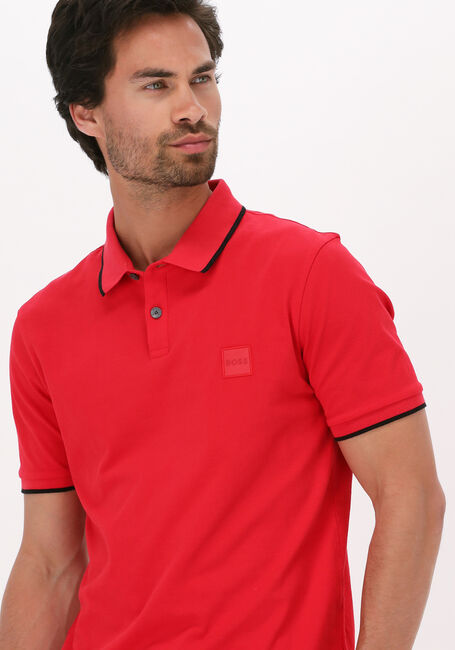 BOSS ORANGE Polo PASSERTIP en rouge - large
