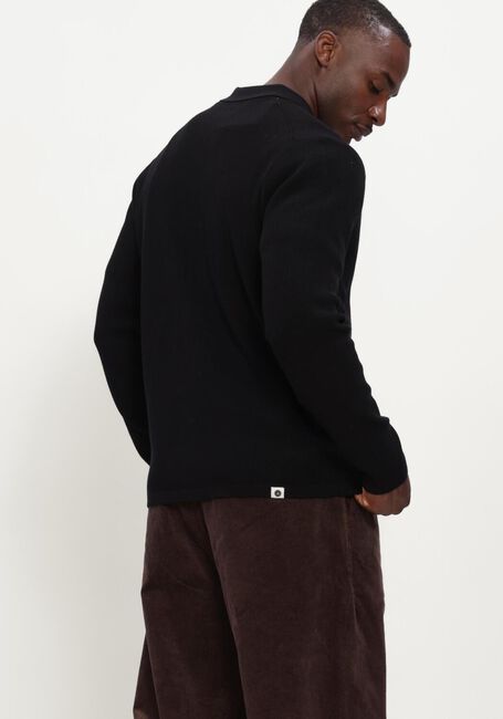 ANERKJENDT Gilet AKSVEND NEEDLE RIB KNIT CARDIGAN en noir - large