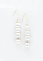 NOTRE-V Boucles d'oreilles EARRING PEARLS Doré - medium