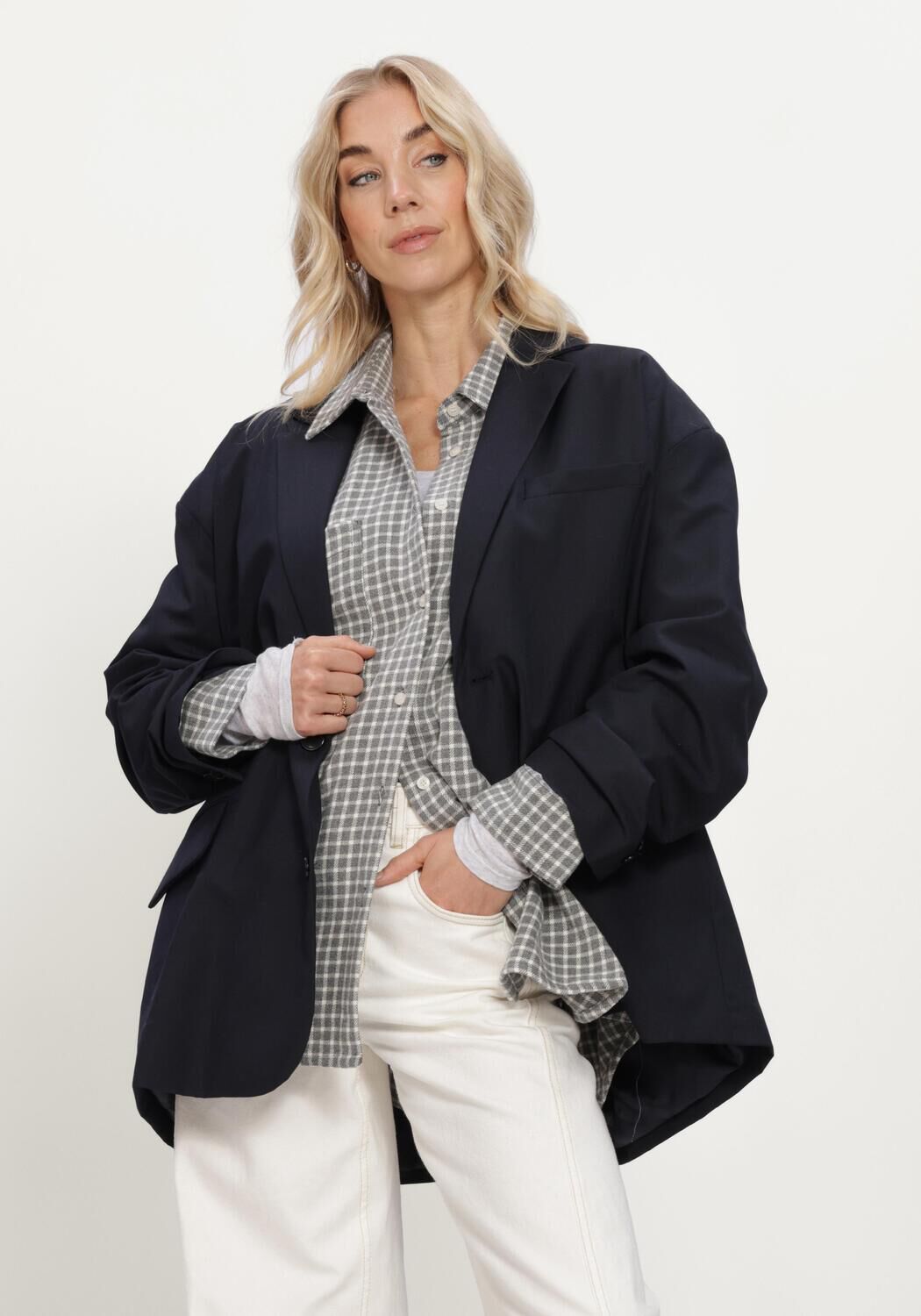 AMERICAN VINTAGE Blazer AYANY Bleu fonc&eacute; - large
