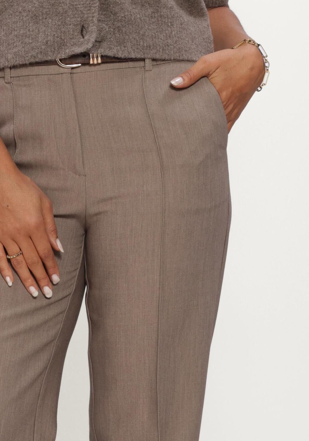 Taupe NOTRE-V Flared broek NV-ISALINE - large