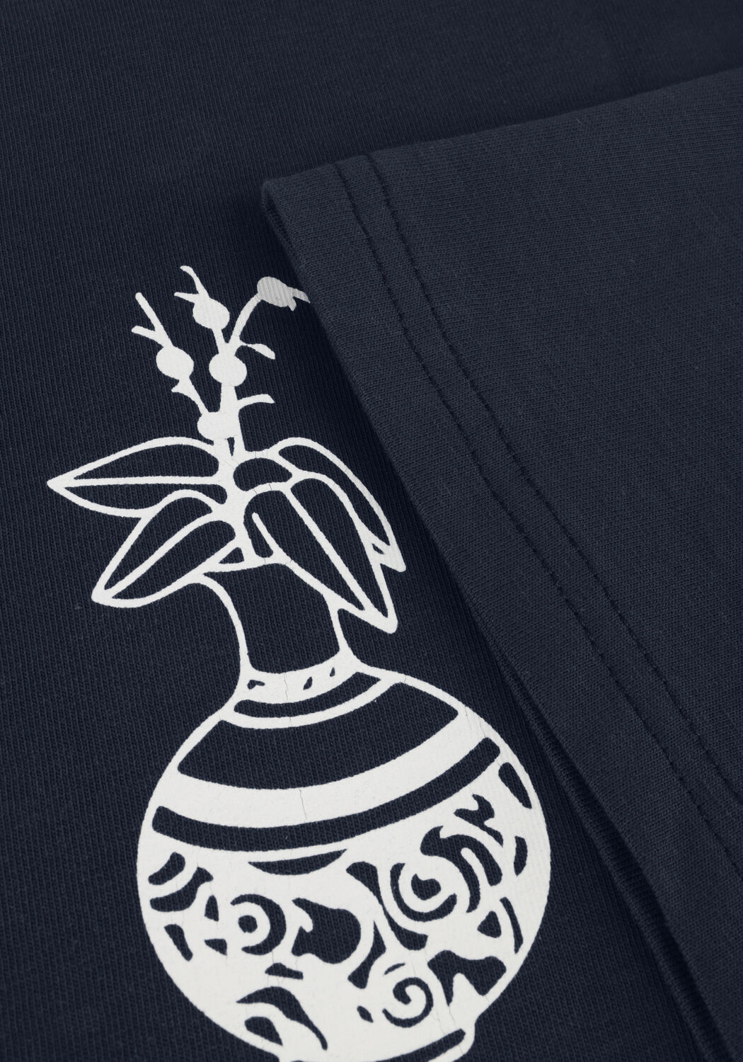 WOODBIRD T-shirt WBBAINE VASE TEE Bleu fonc&eacute; - large