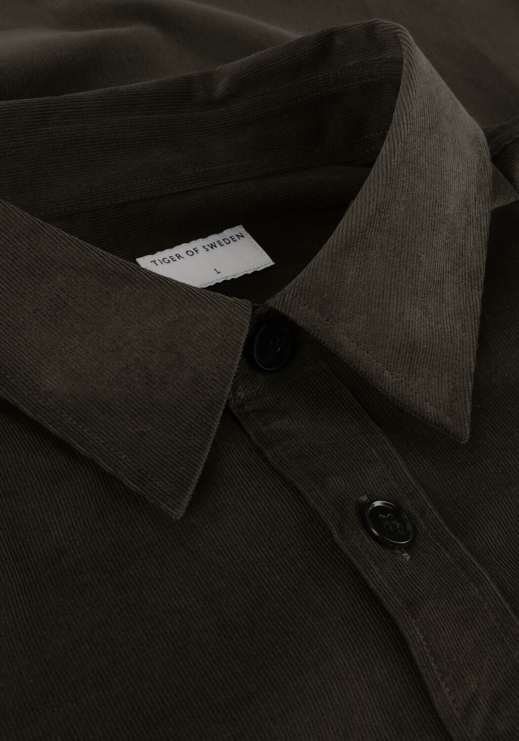 TIGER OF SWEDEN Chemise d&eacute;contract&eacute; ARNOU en vert - large