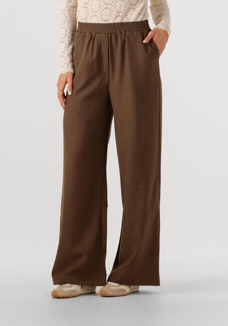 YDENCE Pantalon large PANTS YADE en marron - large