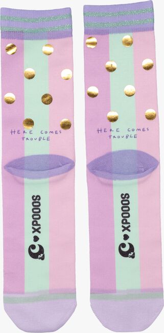 XPOOOS &C ON POINT Chaussettes en rose - large