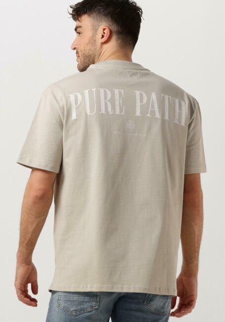 PURE PATH T-shirt TSHIRT WITH BACK PRINT AND SMALL FRONTPRINT Sable - large