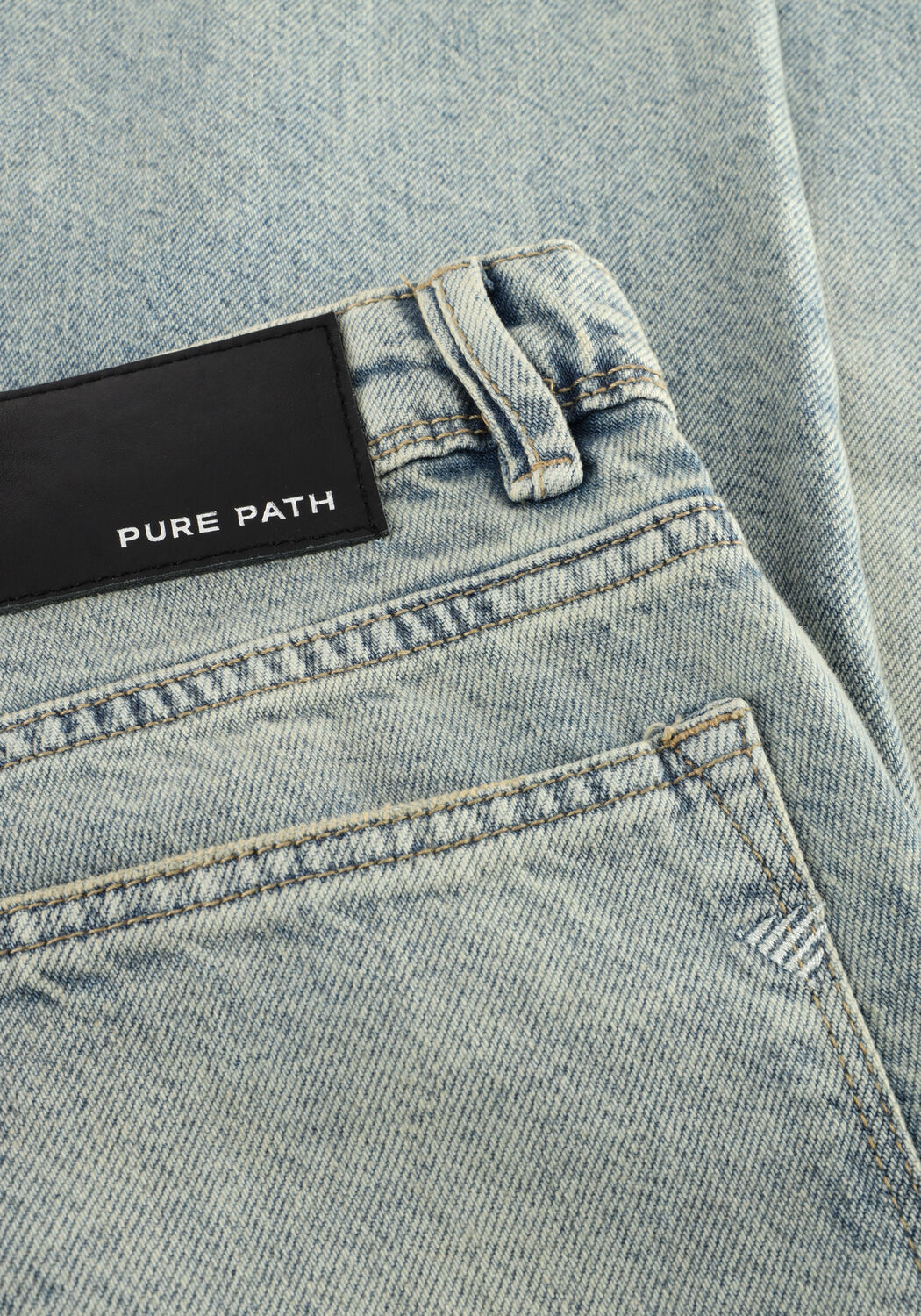 PURE PATH Straight leg jeans THE ERIC REGULAR FIT JEANS Bleu clair - large