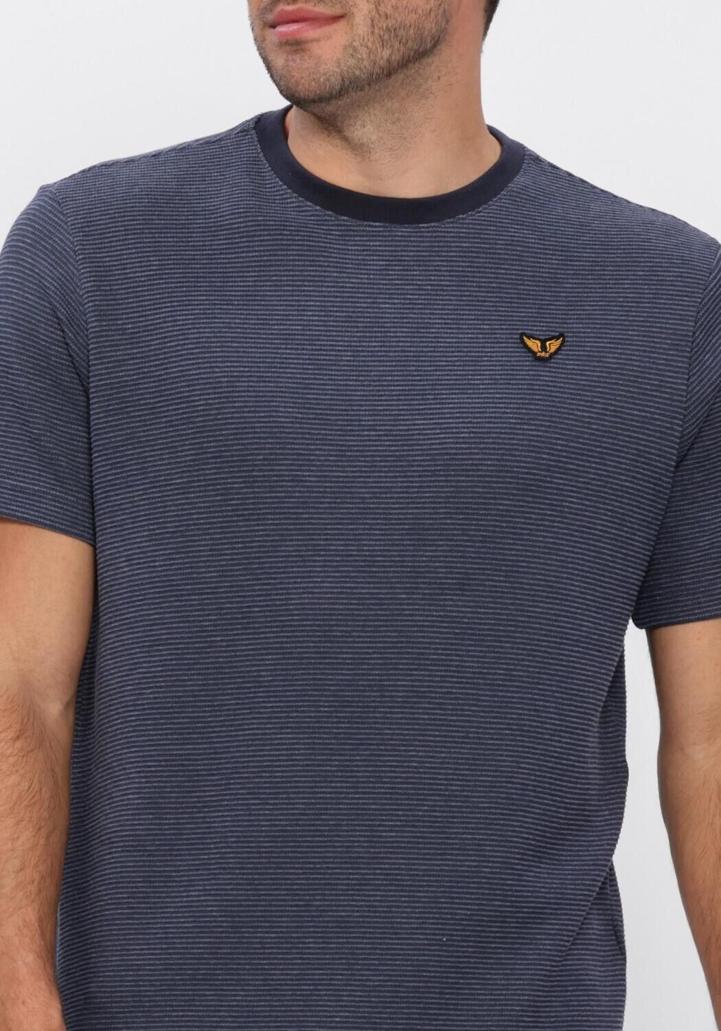 PME LEGEND T-shirt TWO TONE TEXTURED STRIPE en bleu - large