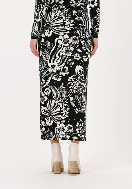 VANILIA Jupe midi SWIRL FLOWER en noir - large