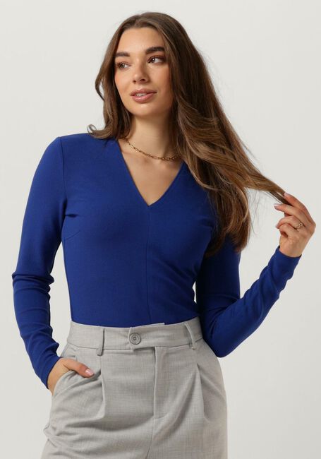 VANILIA 90S V NECK LONGSLEEVE Hauts & T-shirts en bleu - large