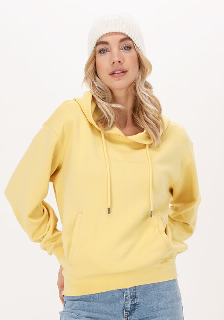 MSCH COPENHAGEN Chandail IMA Q LOGO HOOD SWEATSHIRT en jaune - large