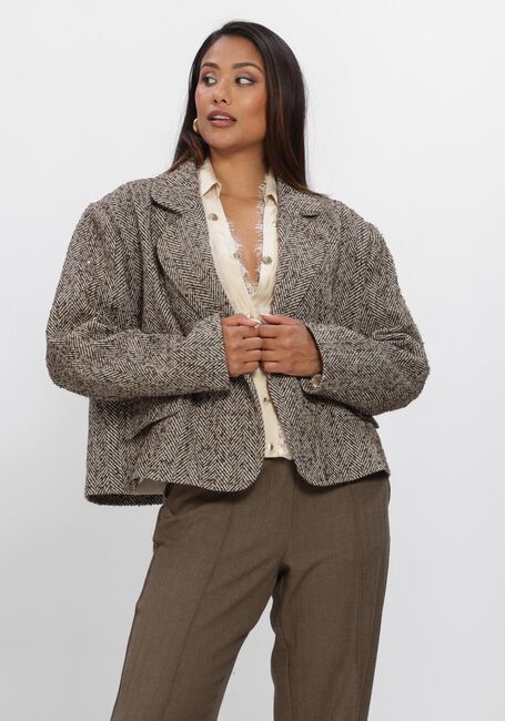 Bruine NUKUS Jack DAPHNE JACKET HERRINGBONE - large